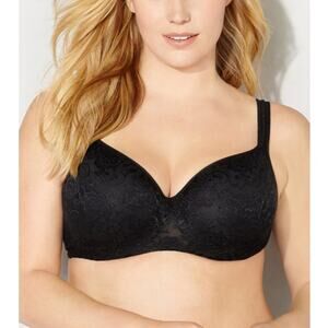 Avenue perfect balconette lace bra in black Size 50DD